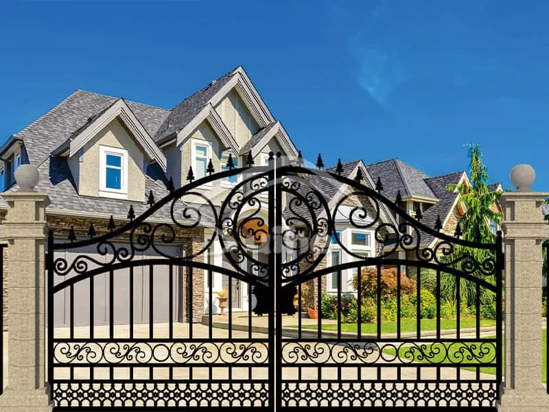 14ft Bi-Parting Iron Gate. European style