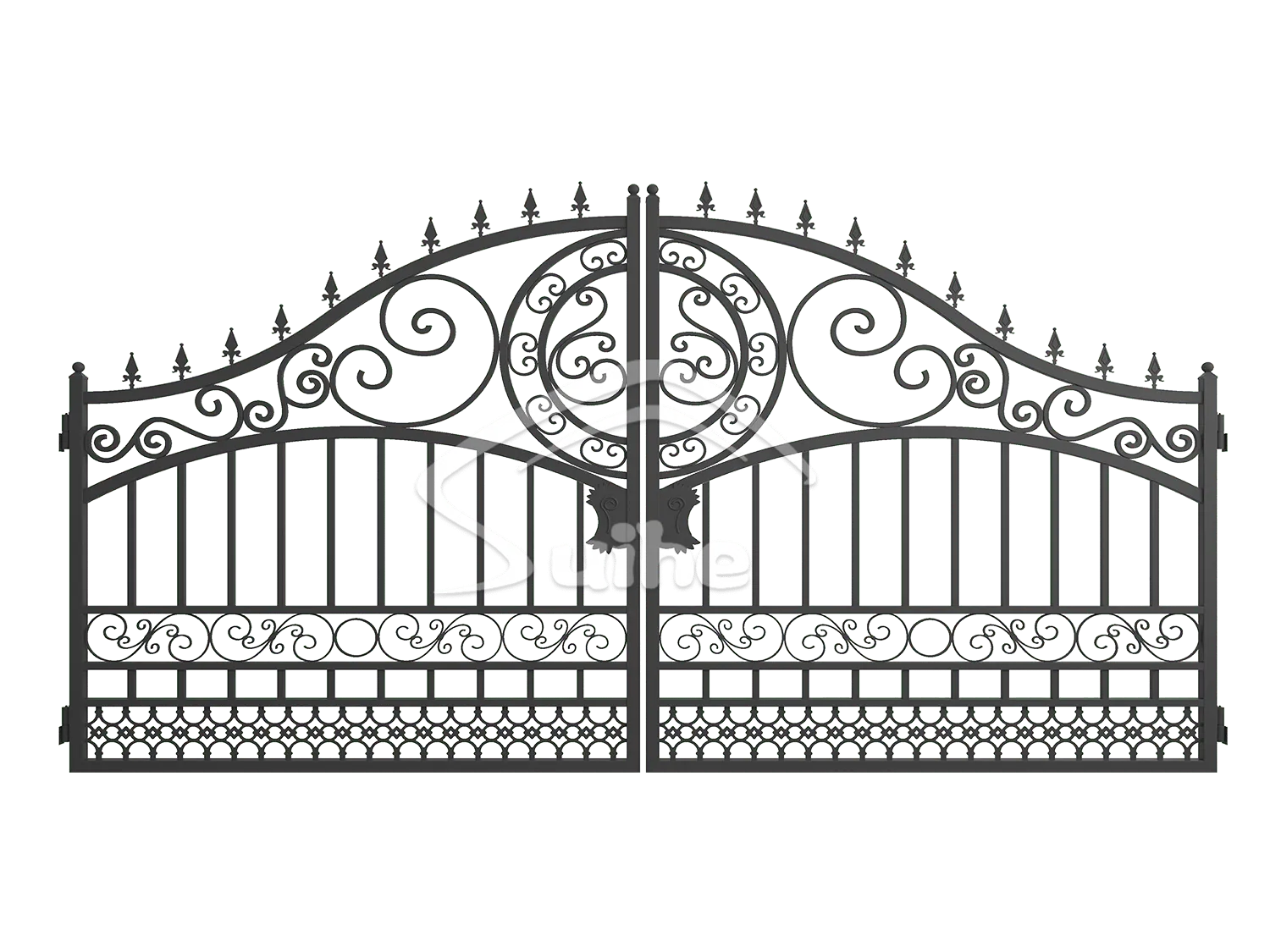14ft Bi-Parting Iron Gate. European style