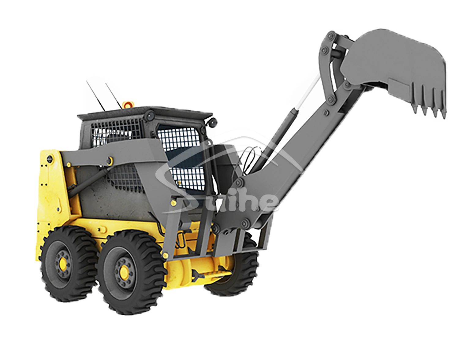 Backhoe arm