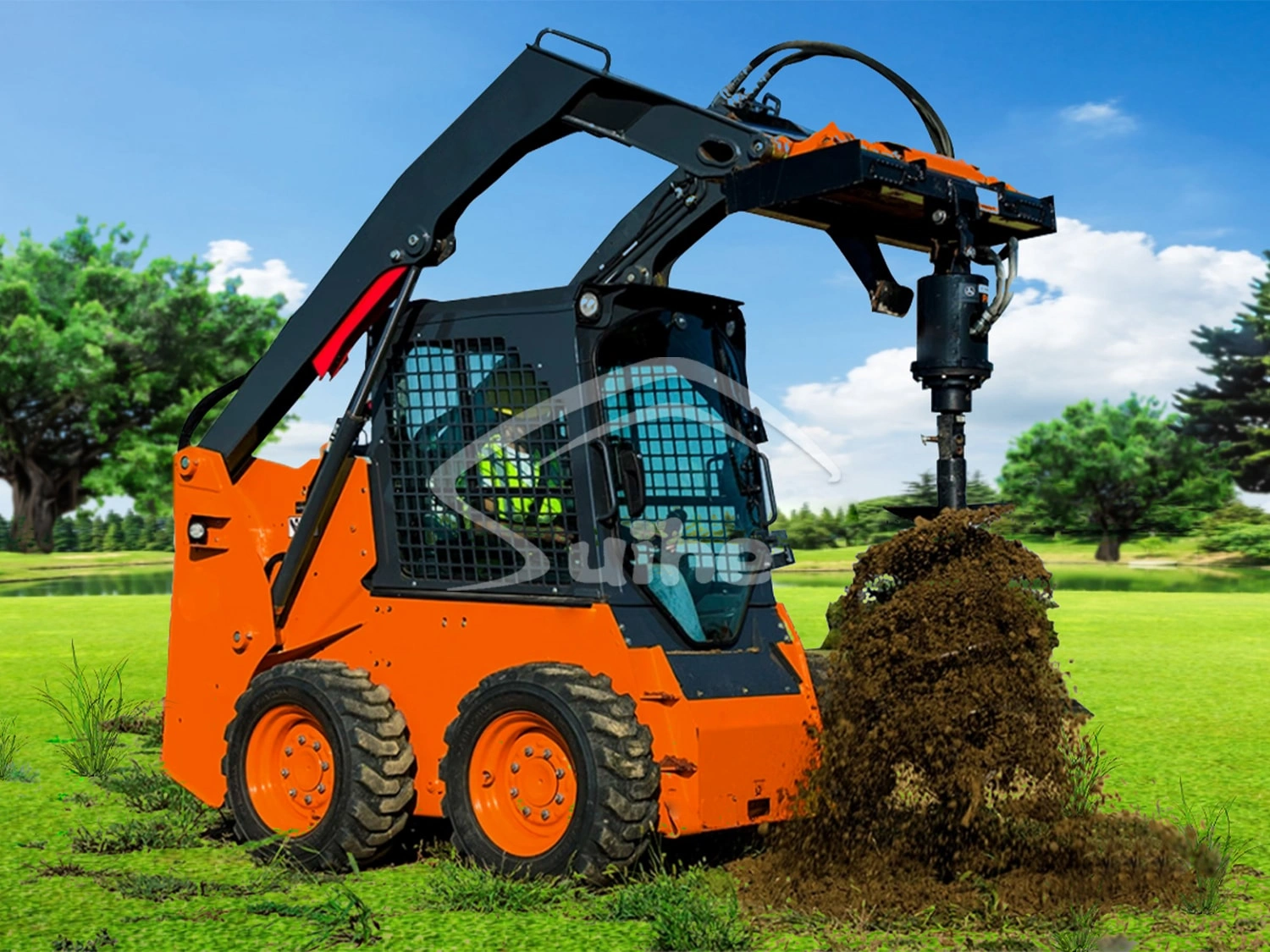 Skid steer auger