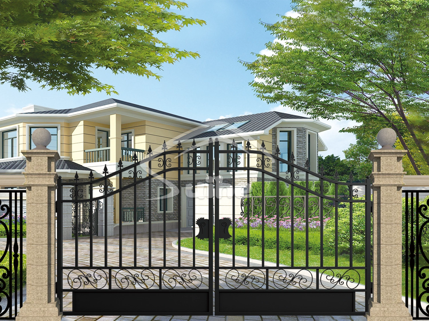 12 FT IRON GATE - 025-09-12(8-001B05