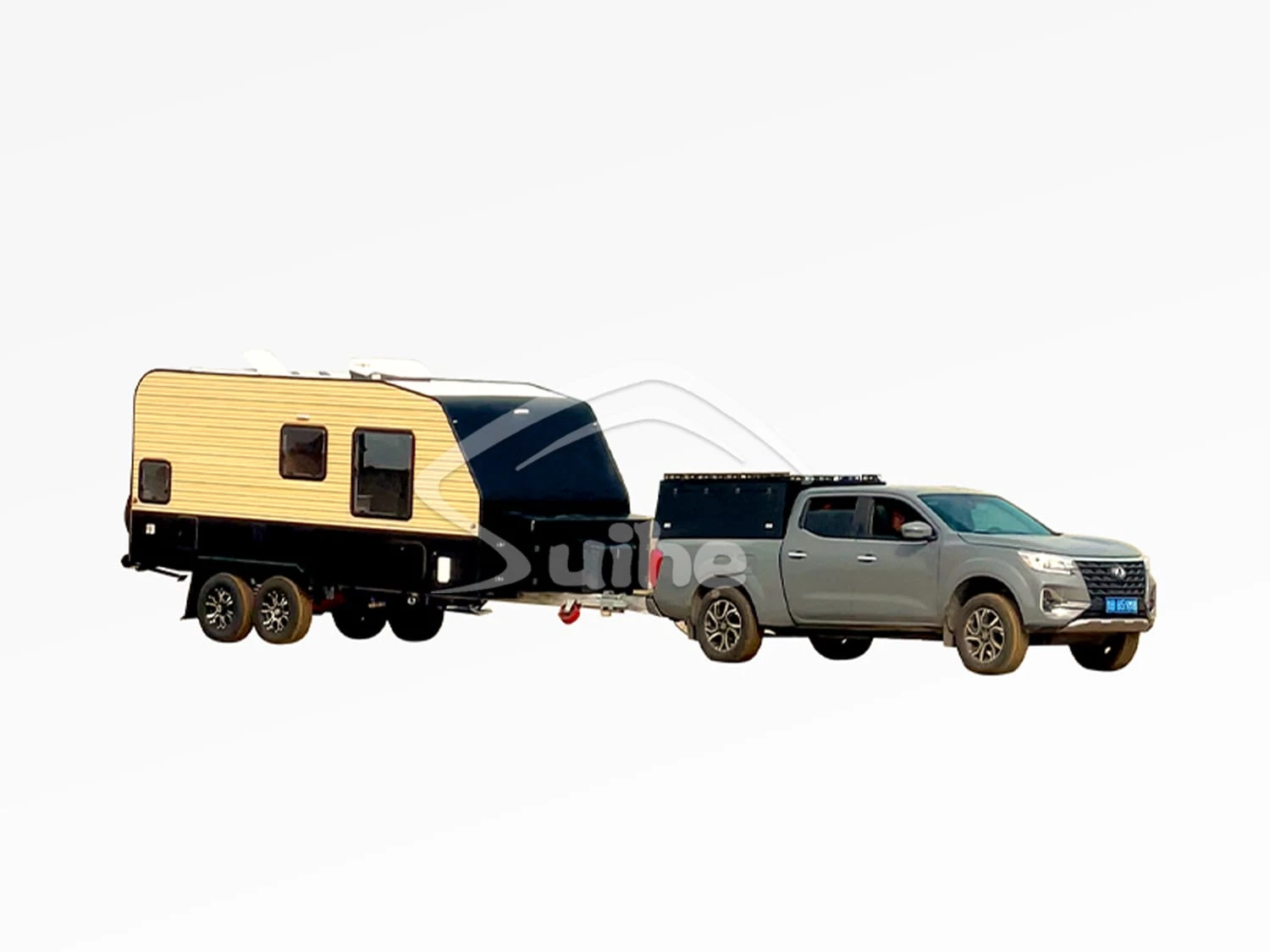 Traveling Caravan Pure Background