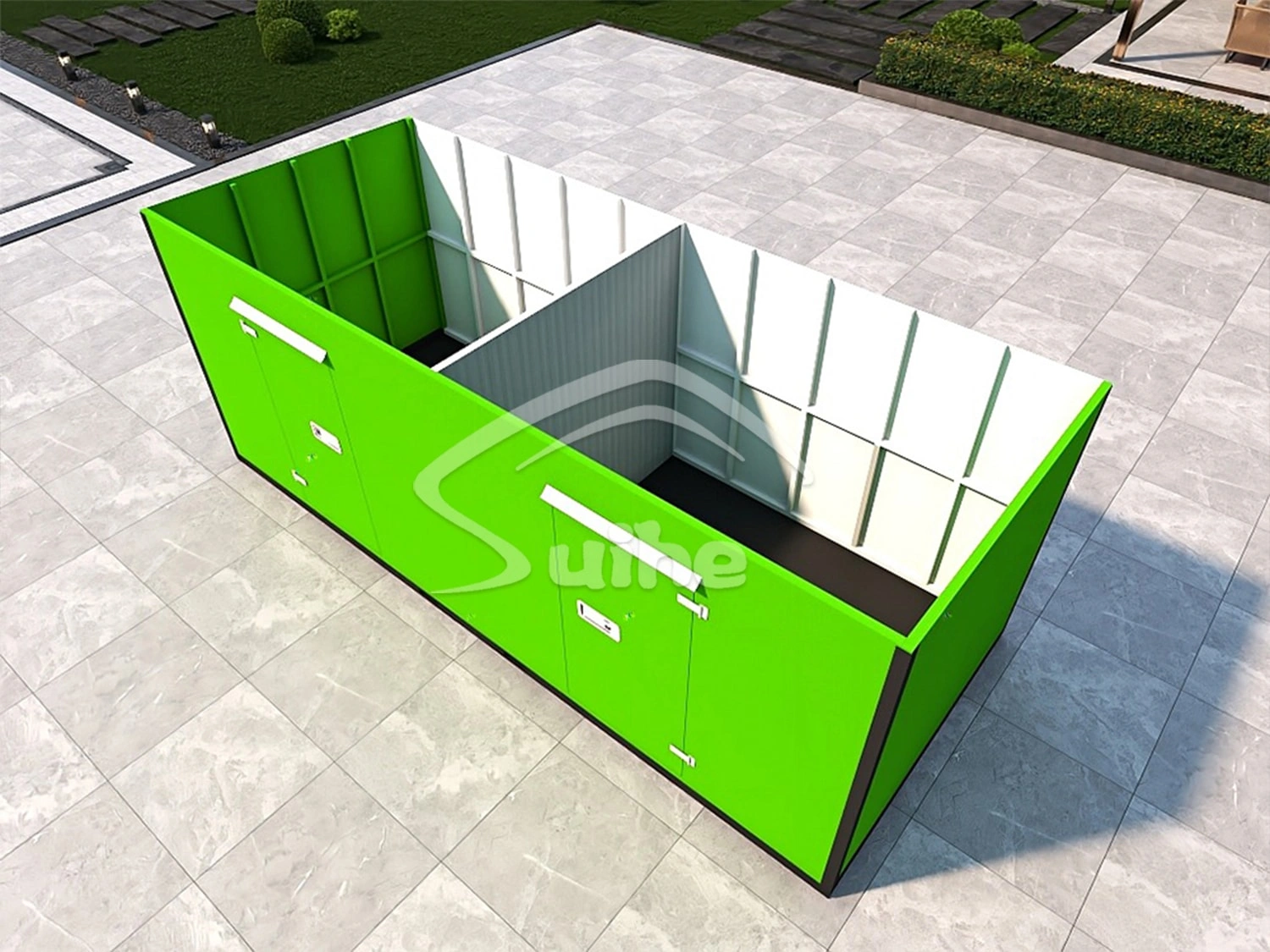20FT Mobile warehouse（Two-door layout with a partition）