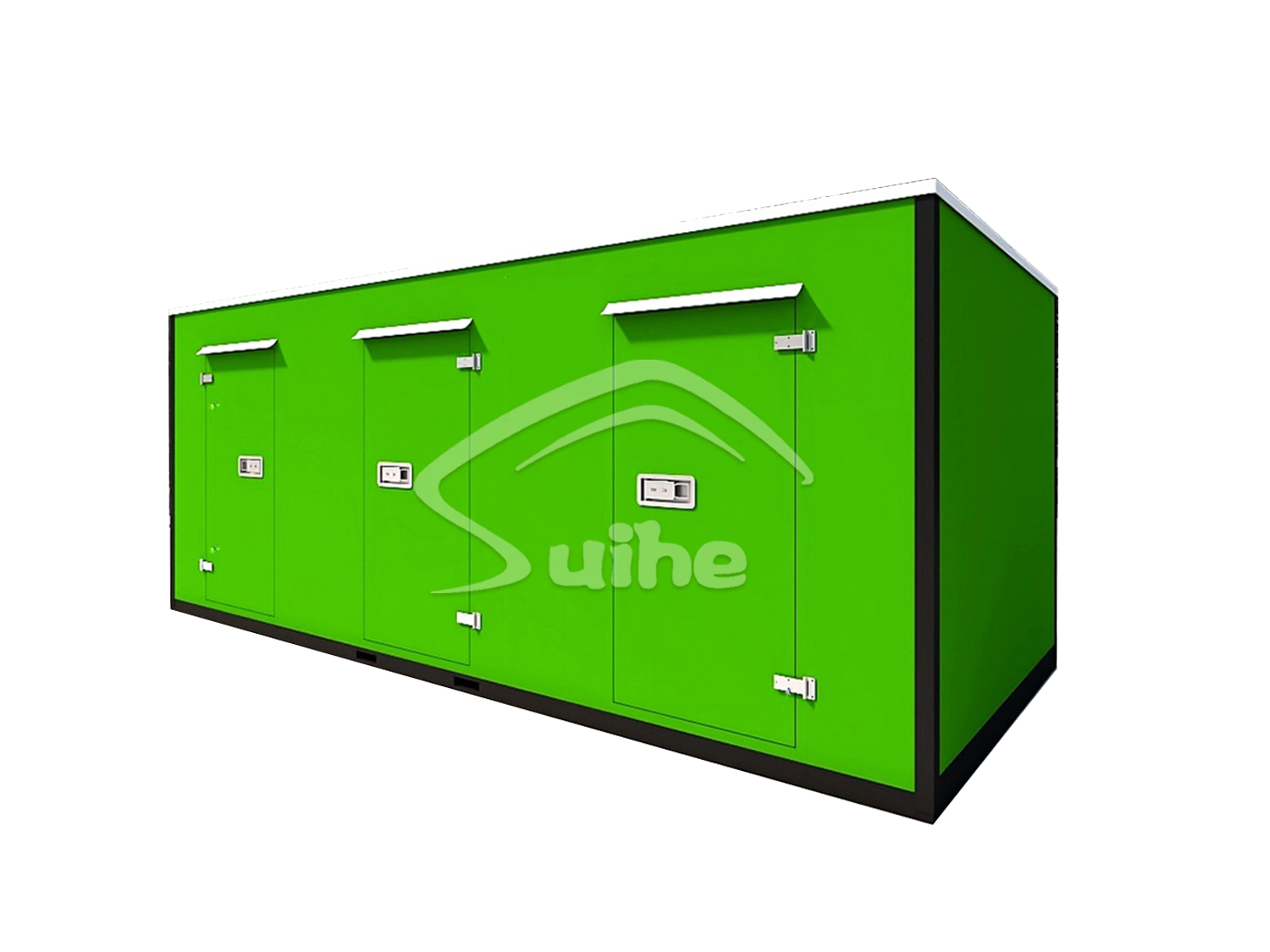 20FT Mobile warehouse（Three doors on one side with two partitions）