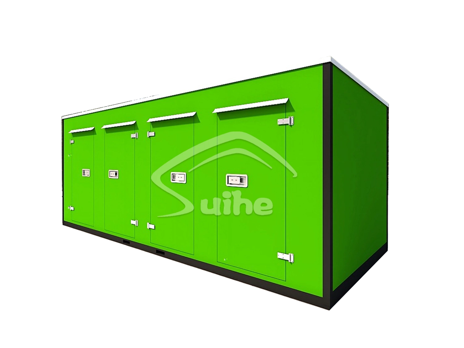 20FT Mobile warehouse（Four doors on one side with three partitions